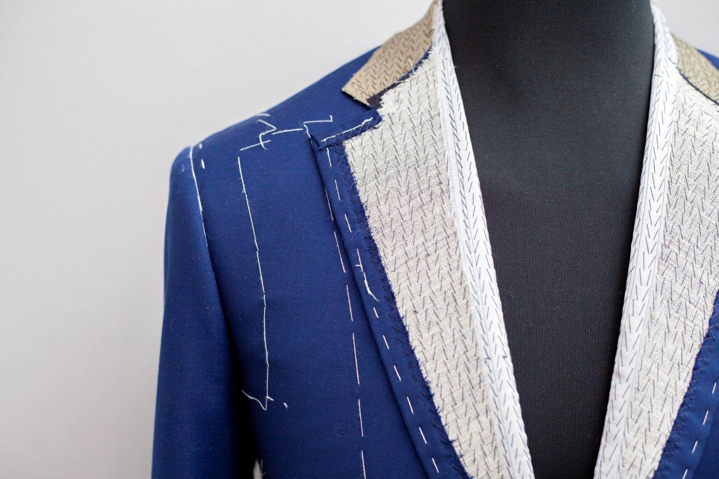 jacket being made