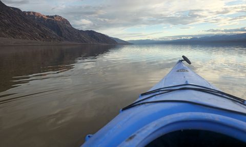 A kayak on the Badwater Basin.