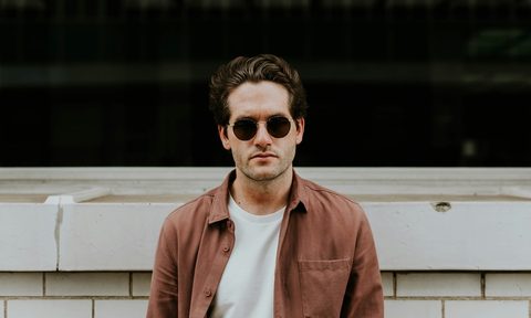 A man with a receding hairline