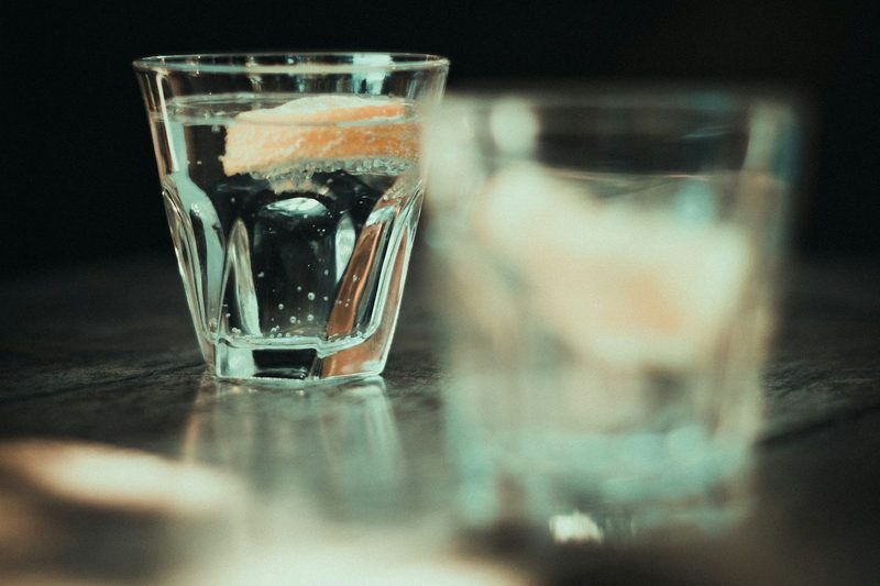 Tequila in a shot glass