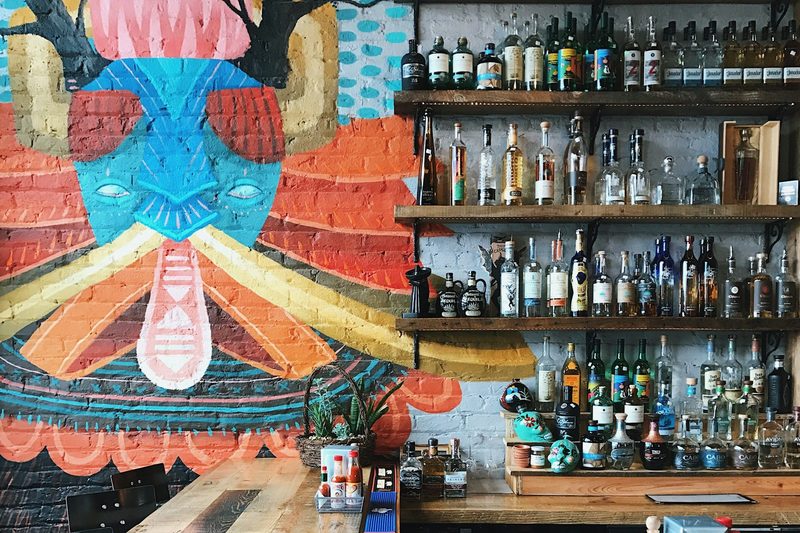Tequila bottles