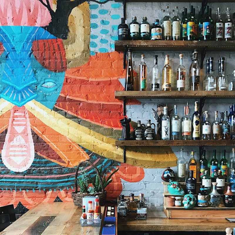Tequila bottles