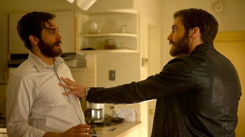 Jake Gyllenhaal and Jake Gyllenhaal in Enemy.