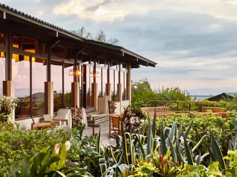 Hacienda AltaGracia in Costa Rica dining views