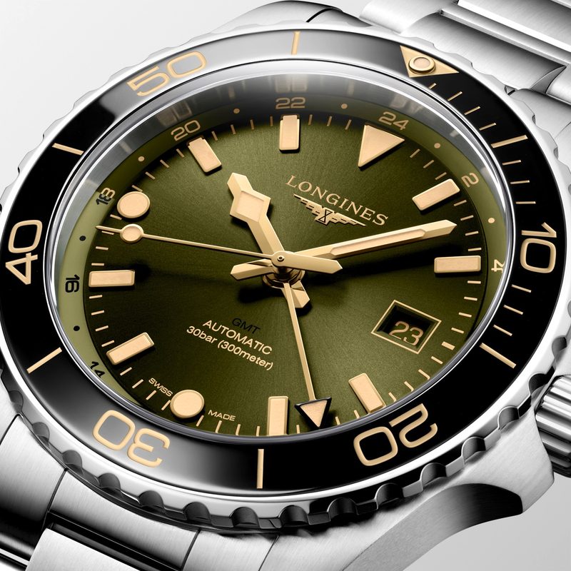 HydroConquest GMT 43mm green dial