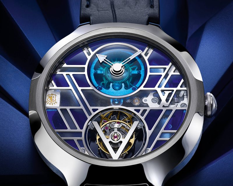 Voyager Flying Tourbillon "Poinçon de Genève" Plique-à-jour