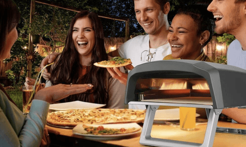 nutrichef pizza oven deal gilt march 2024 portable outdoor  gas fired fire stone