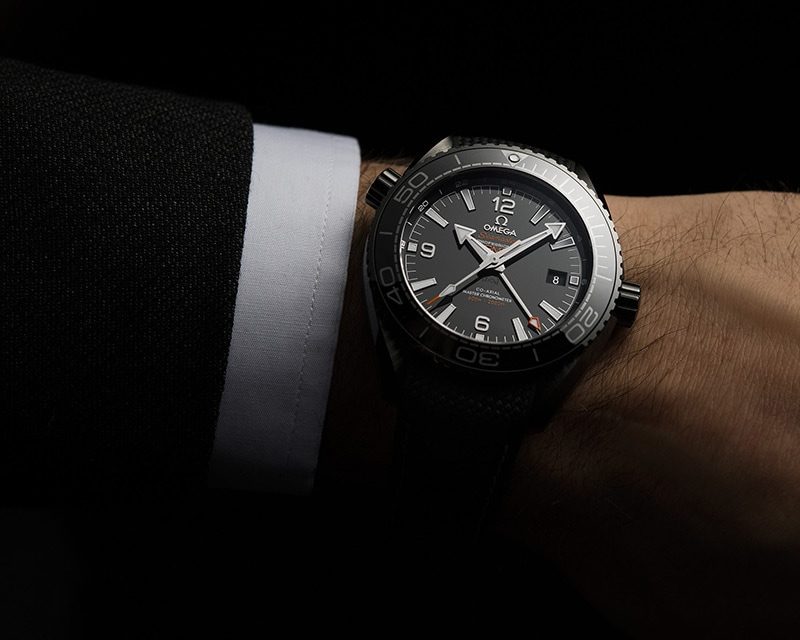 Omega Seamaster Planet Ocean on model wrist
