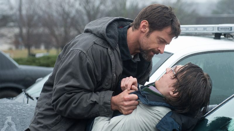 Hugh Jackman and Paul Dano in Prisoners.