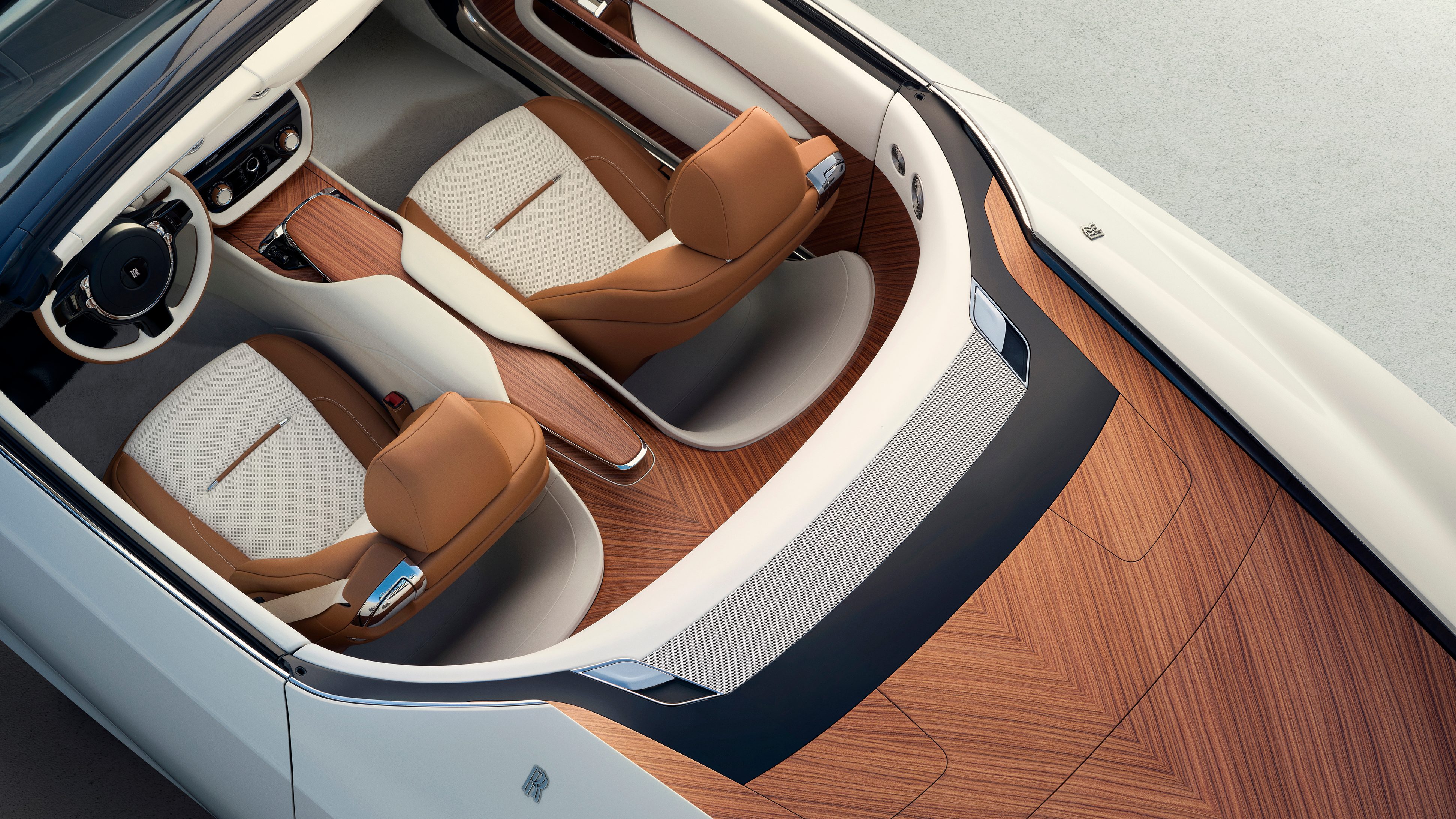 Rolls Royce Arcadia Droptail wood work and interior