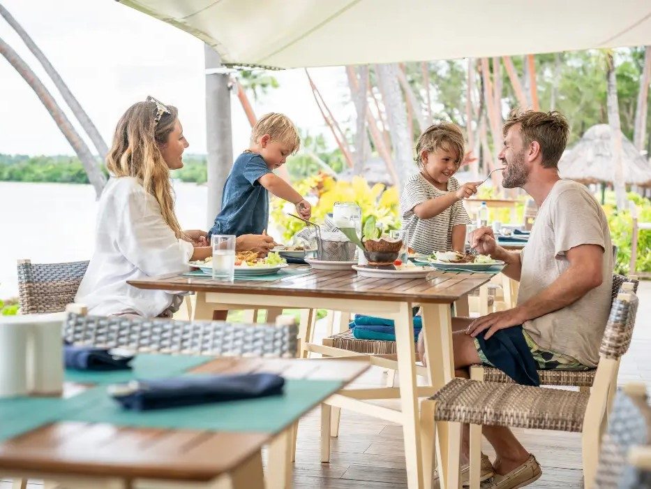 Shangri-La's Fijian Resort in Yanuca Island, Fiji family lunch