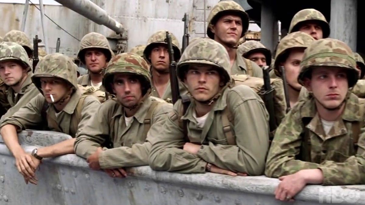 The cast of The Pacific.