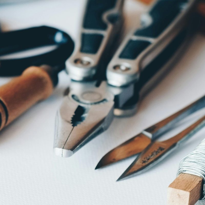 Tools on a table