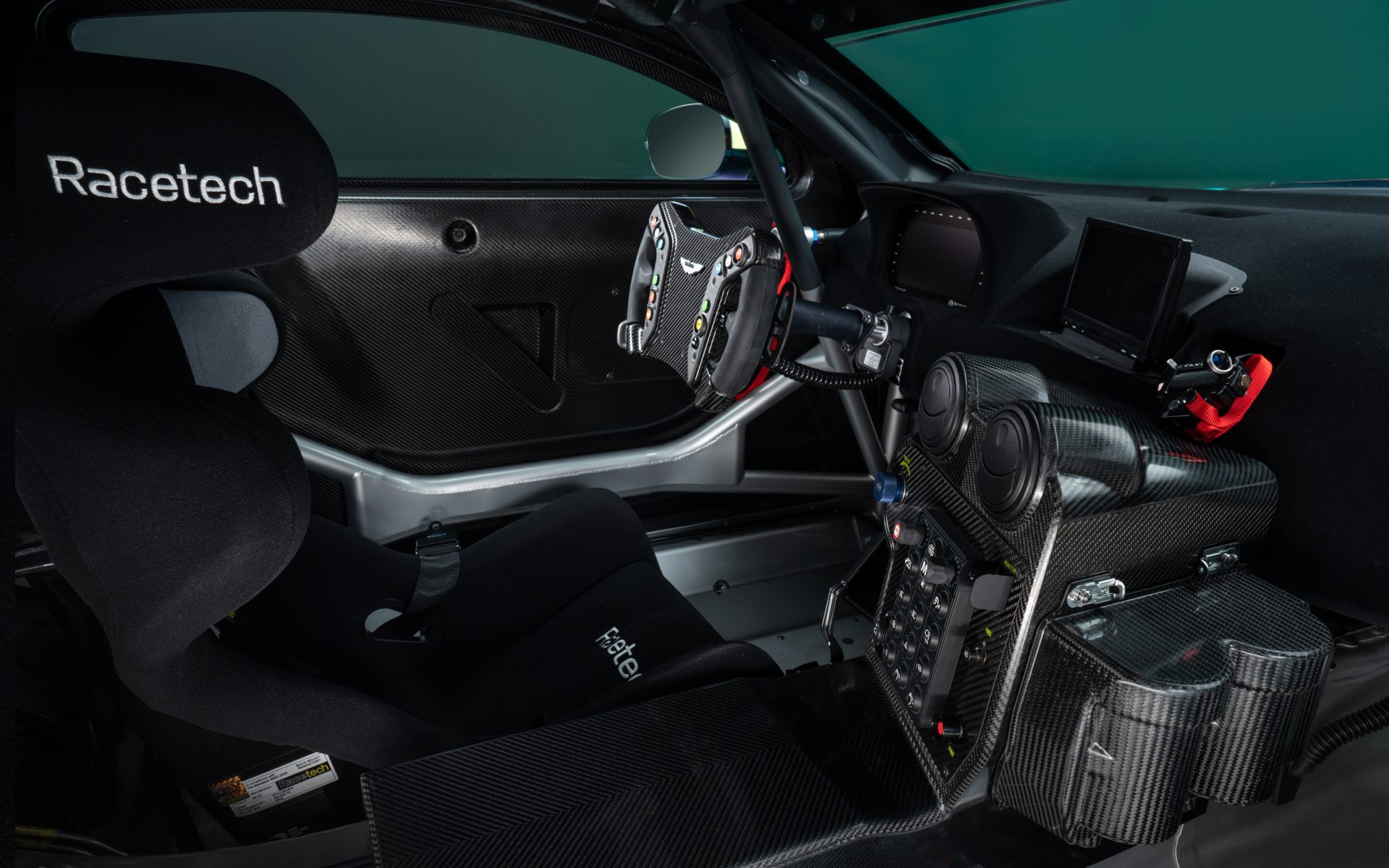 Interior of the Aston Martin Vantage GT4