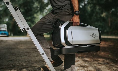 Zero Breeze Mark 2 real off-grid AC being carried