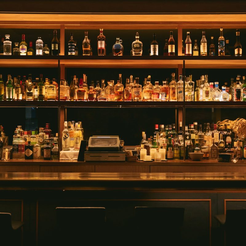 Alcohol bottles