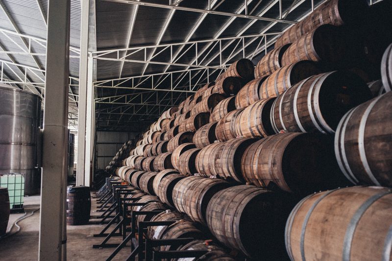 El Cristiano Tequila barrels.