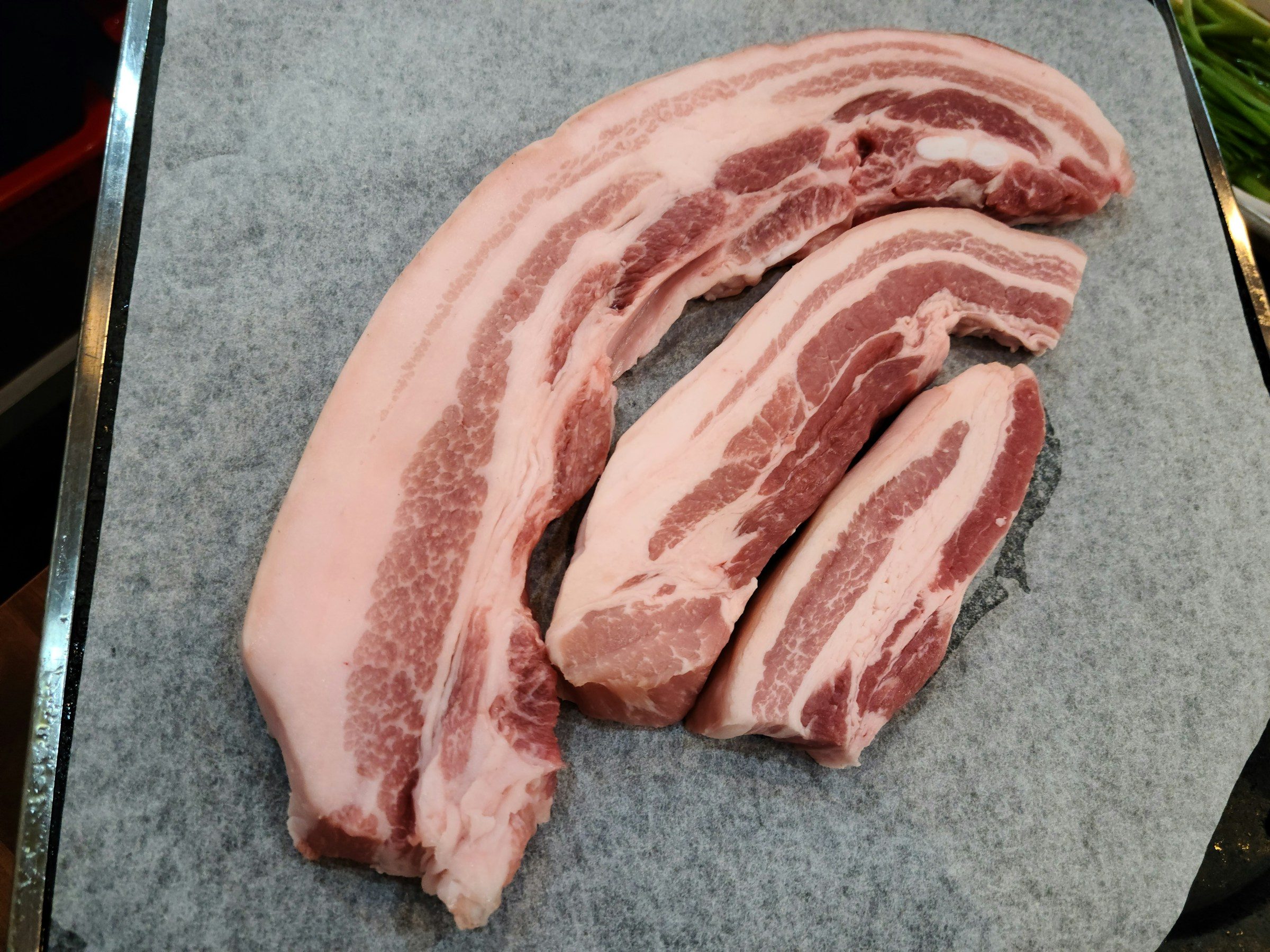 Raw bacon