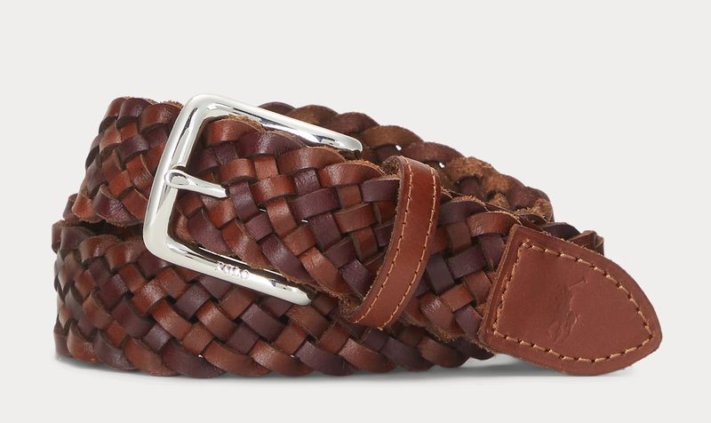 Ralph Lauren Braided Leather Belt