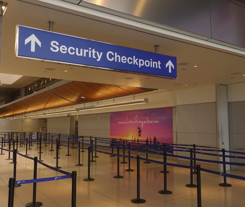 security checkpoint in an airport
