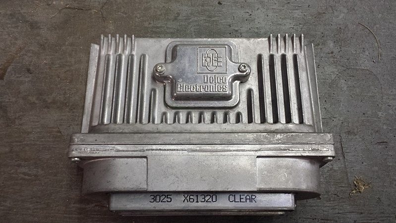 An ECM from a 1996 Chevrolet Beretta.