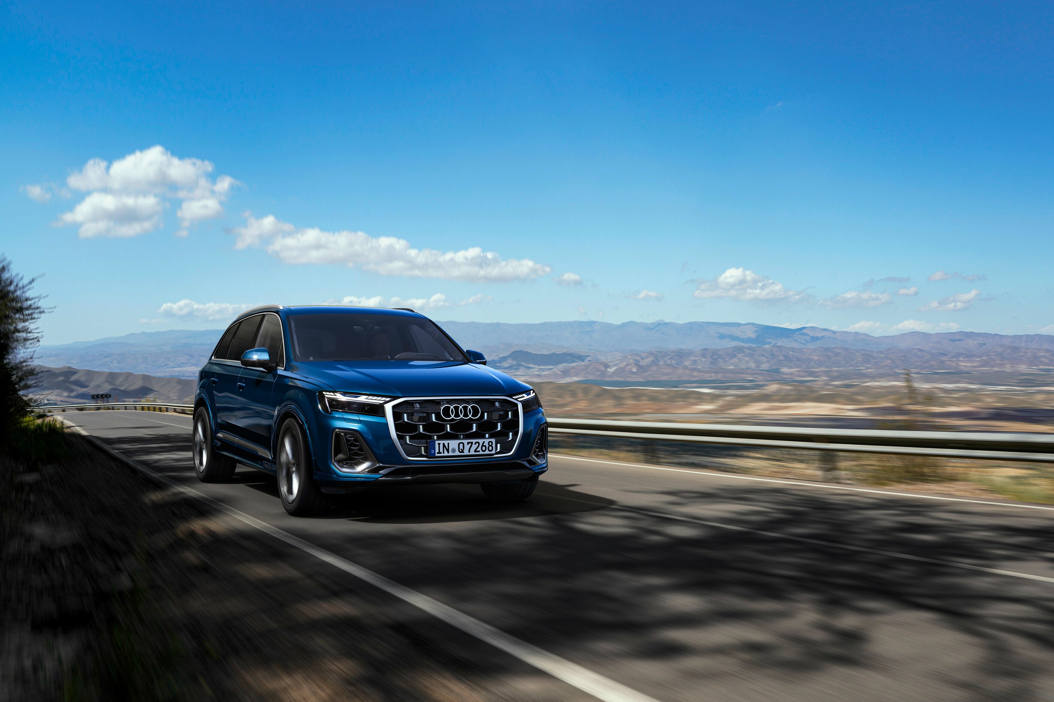 Audi Q7 on the road
