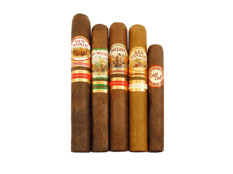 AJ Fernandez five pack sampler best cigar deals.