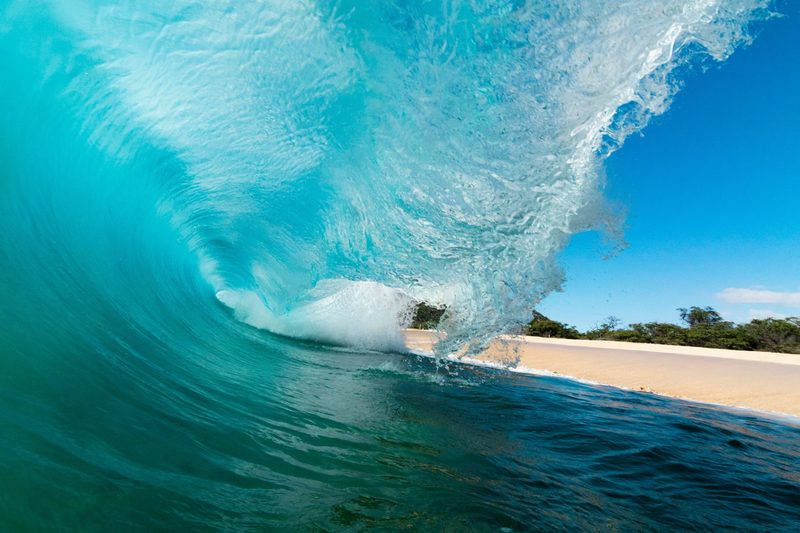 Breaking wave in Maui
