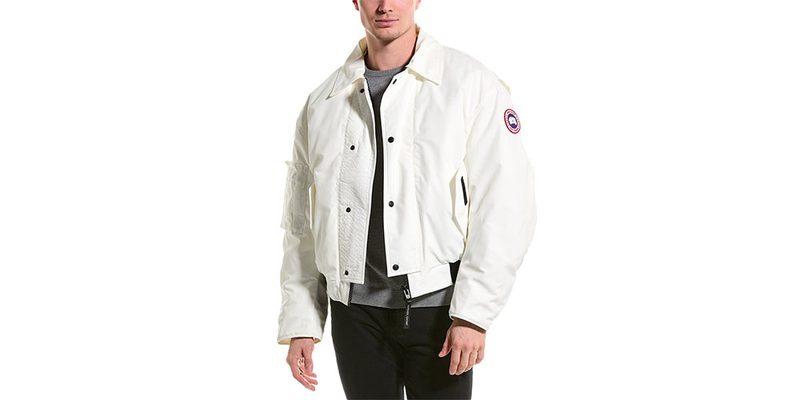 The Canada Goose Arxan Bomber Jacket on a white background.