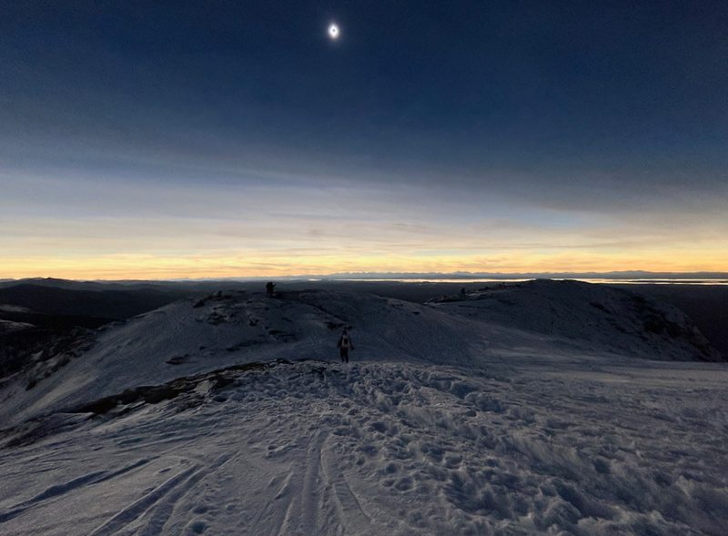 Solar Eclipse above Mount Mansfield