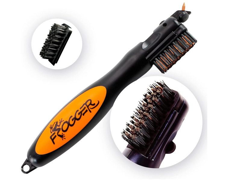 Up close views of the Frogger BrushPro's bristles.
