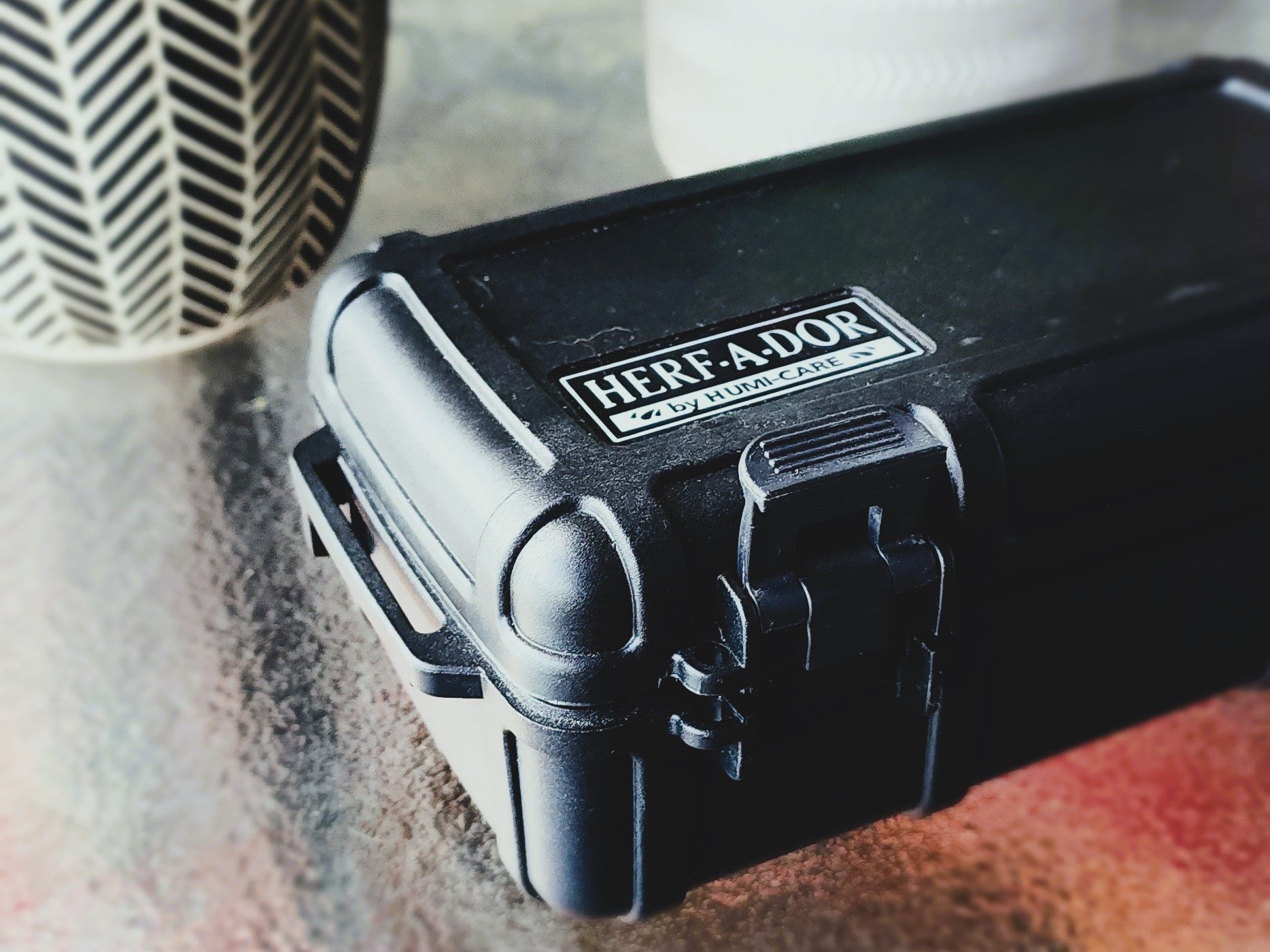 A Herf-a-dor by Humicare to store cigars when you travel.