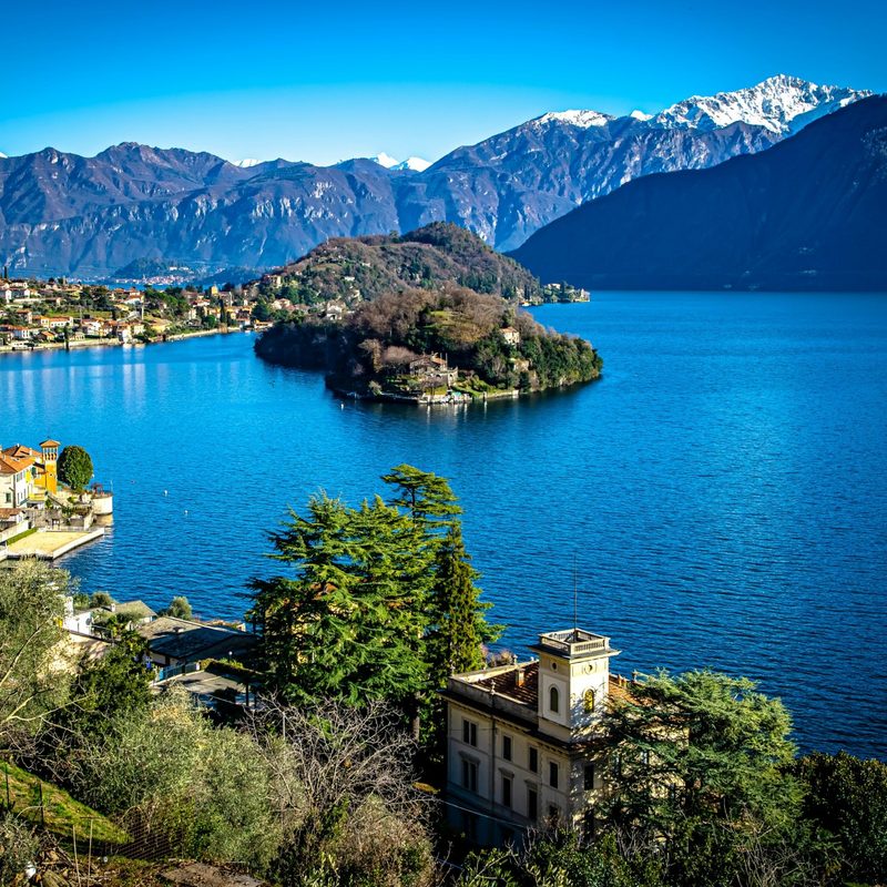 View of Lake Como Italy