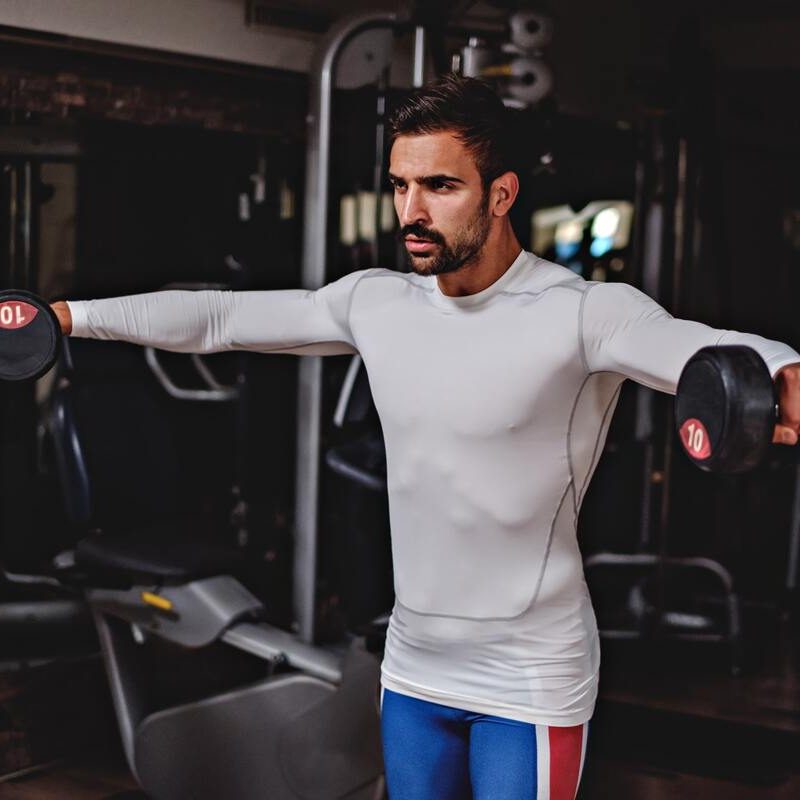 Man doing lateral raises