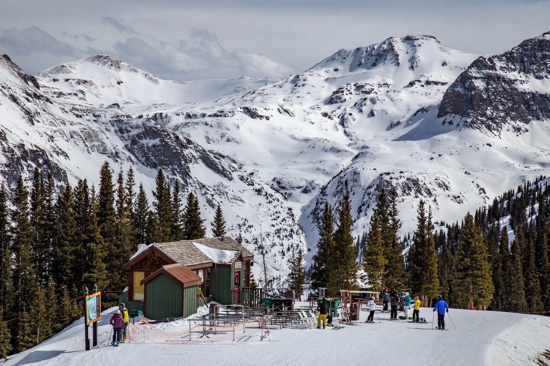 Mid-mountain at Telluride Ski Resort