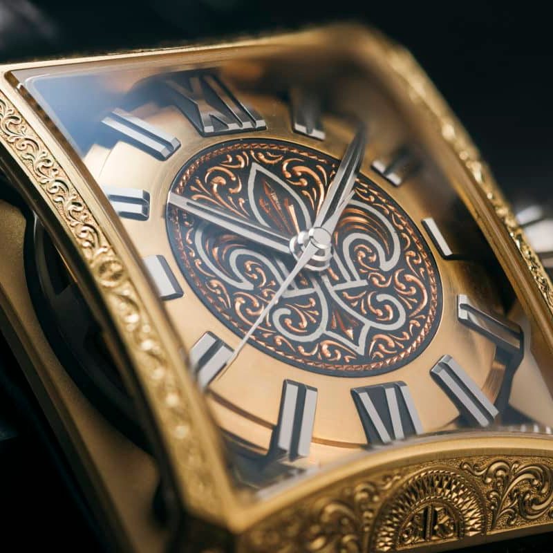 Close-up on Minase Window watch