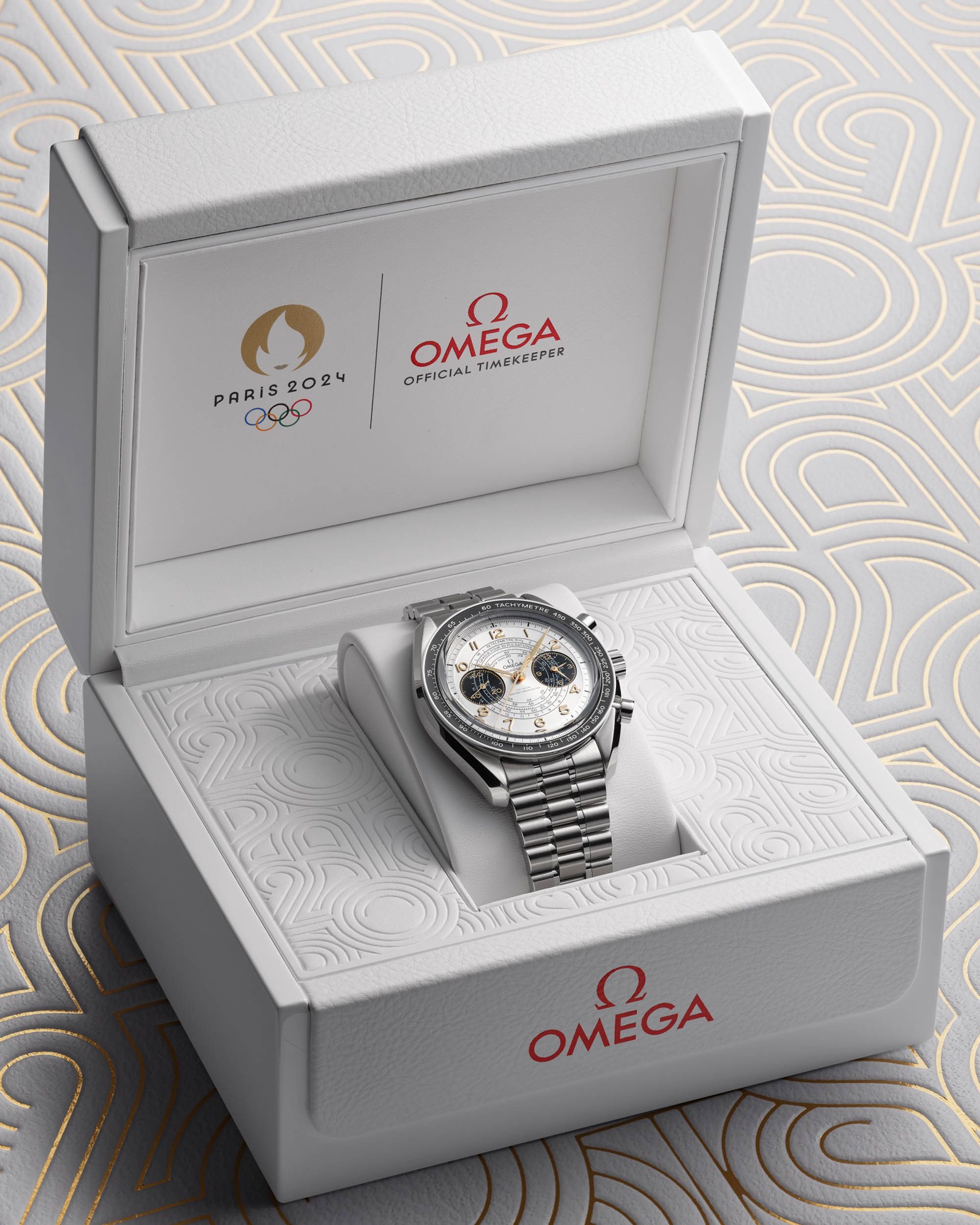 Omega Speedmaster Chronoscope Paris 2024 box