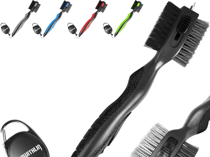 A closeup of the Prowithlin golf club brush and a peek at other color options.