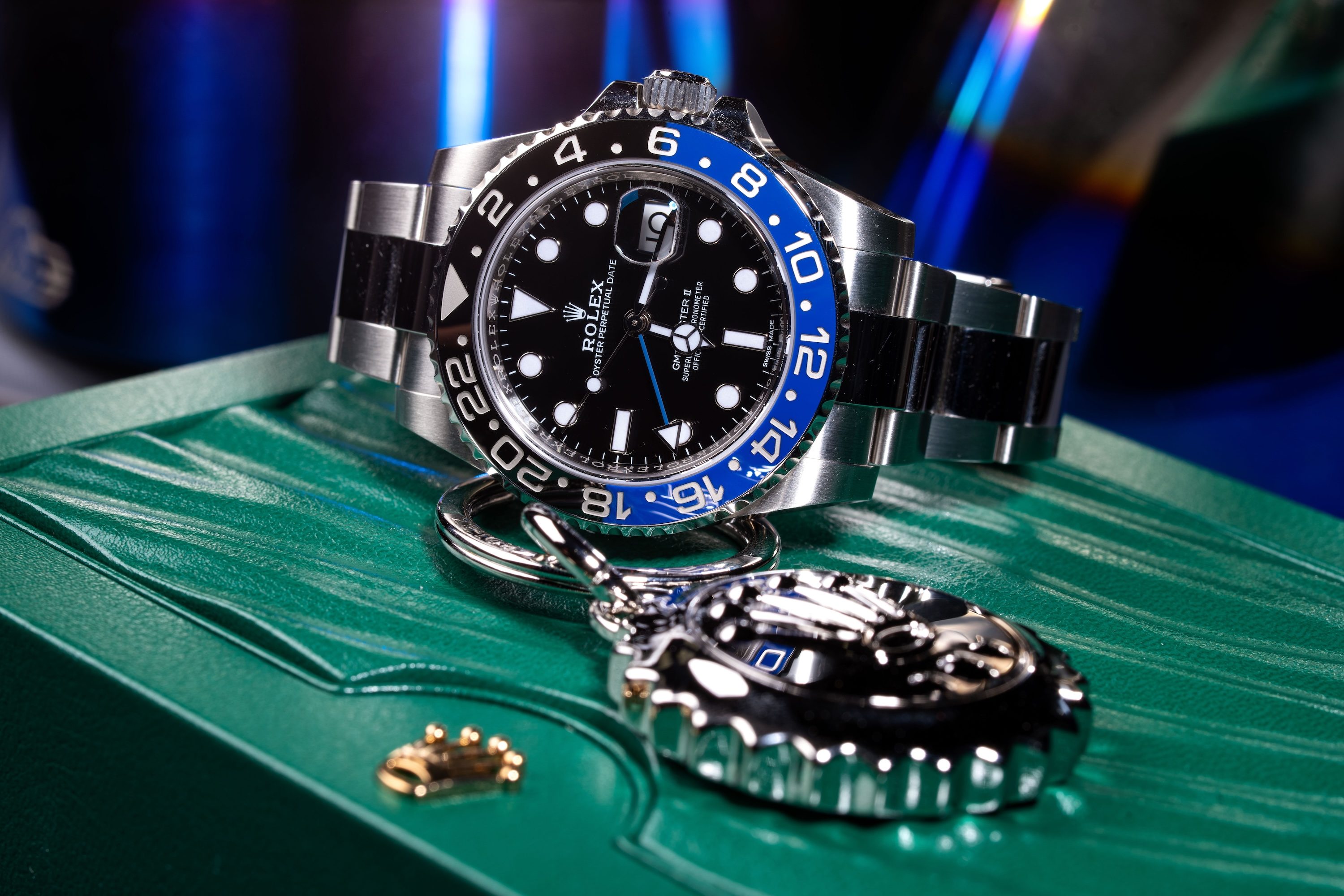 Watch on a table