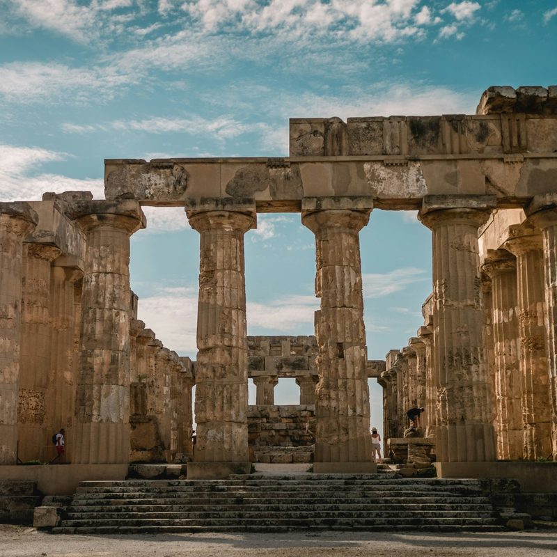 Ancient ruins in Sicily, Italy