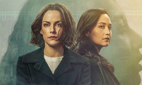 Riley Keough and Lily Gladstone in Under the Bridge.