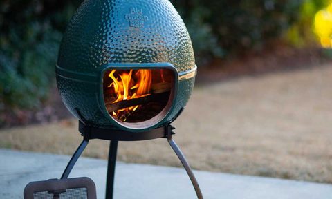 The Big Green Egg Chiminea.
