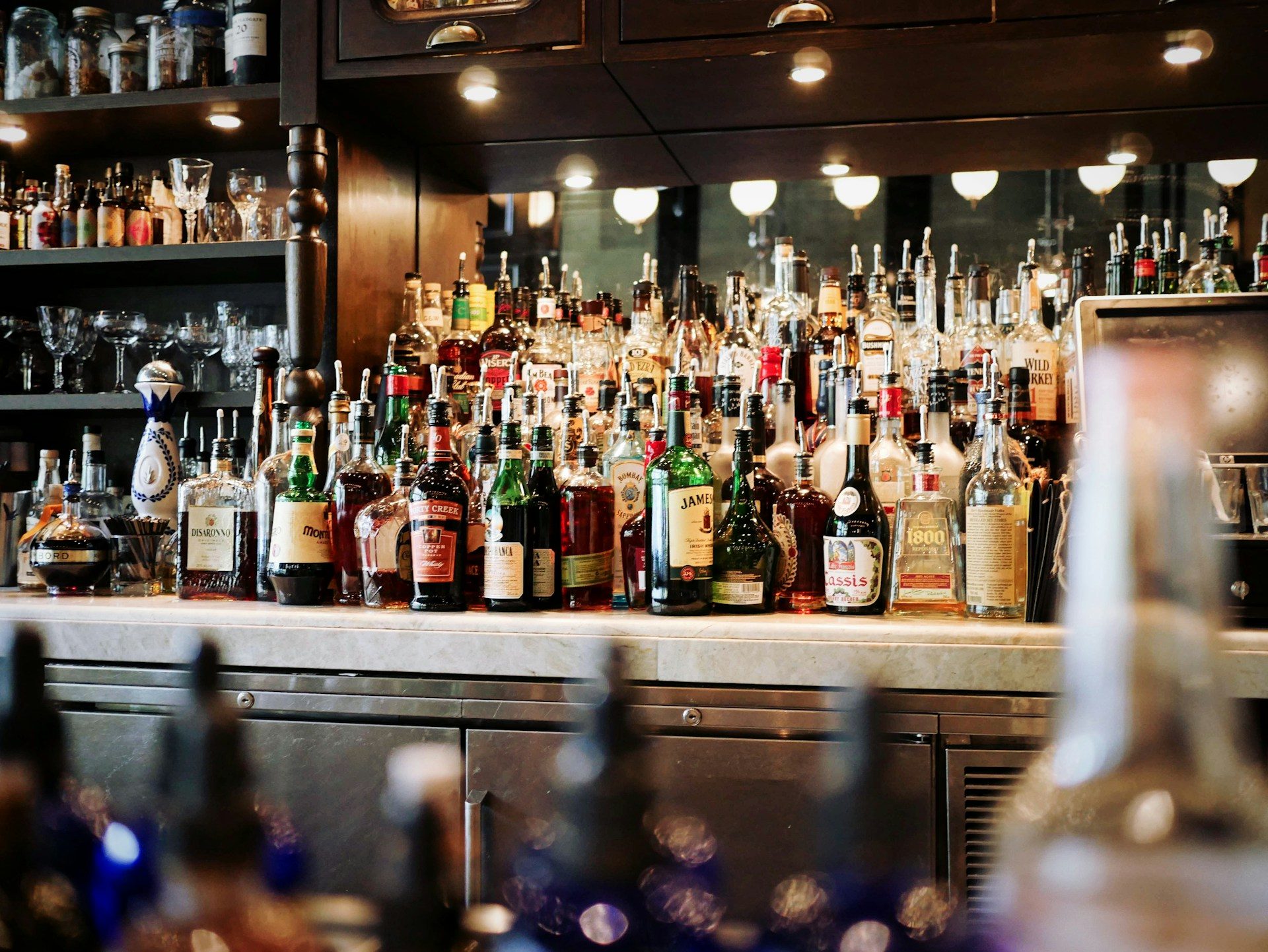 Whiskey bottles