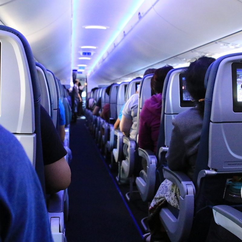 Inside of a plane