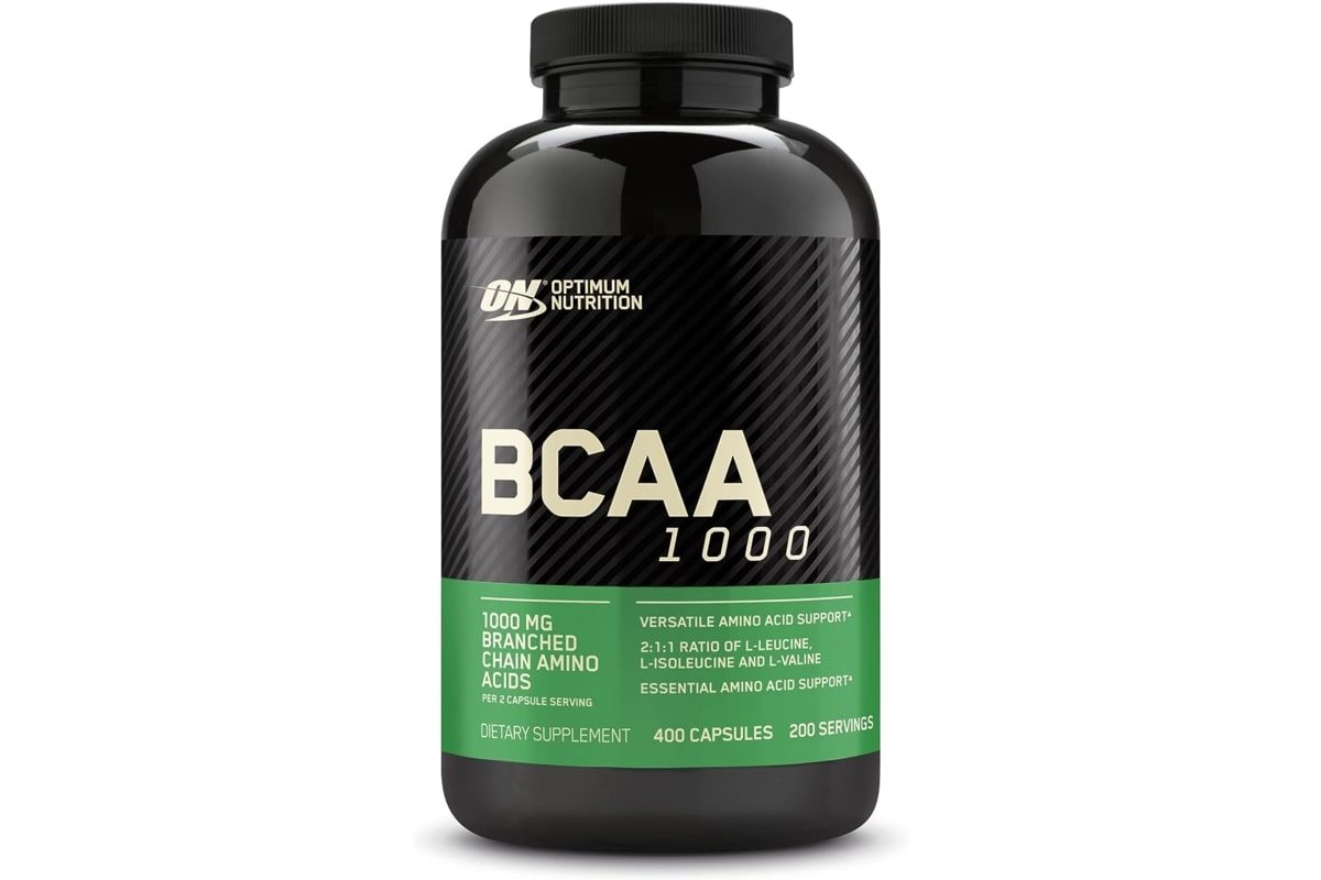 Optimum Nutrition BCAA capsules.