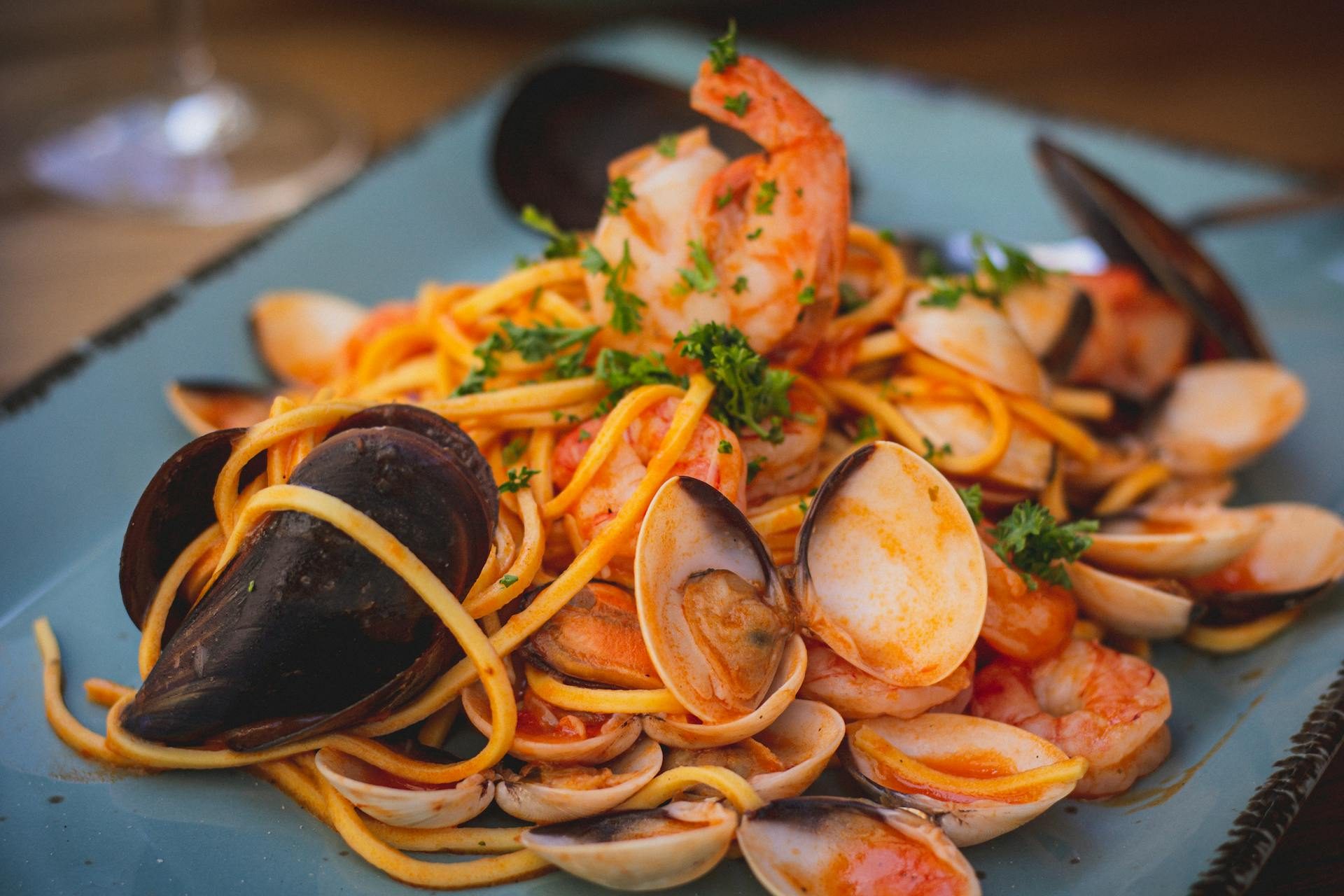 Seafood pasta