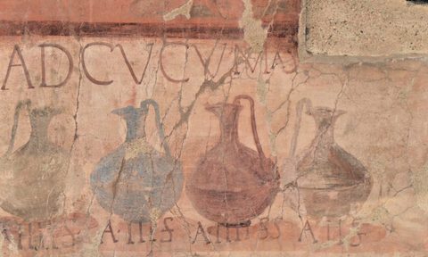 Ancient Roman wine sign.