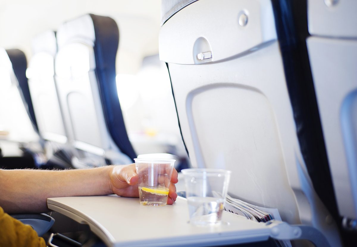 Water on a plane