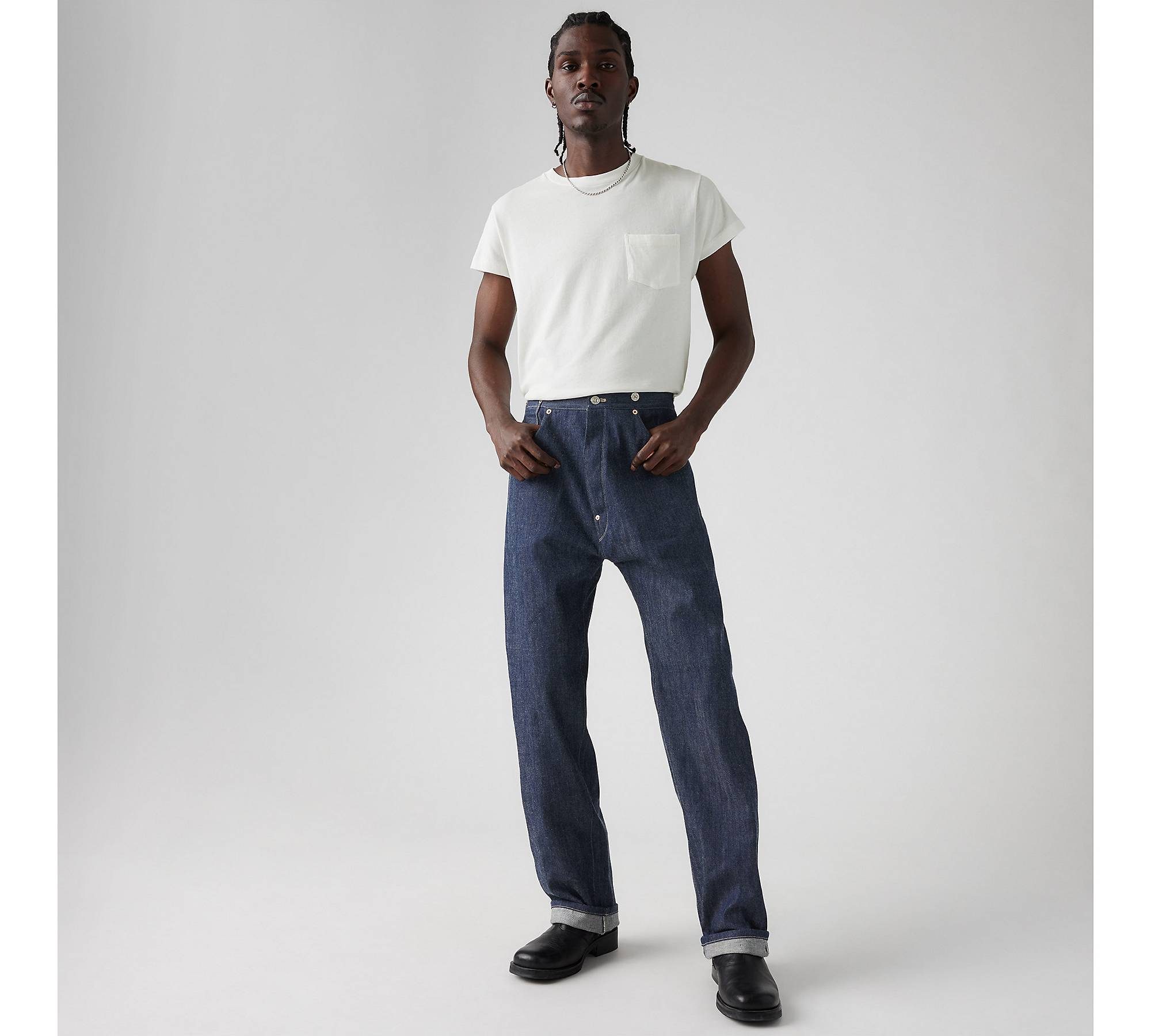 Levi's 9Rivet jeans on model