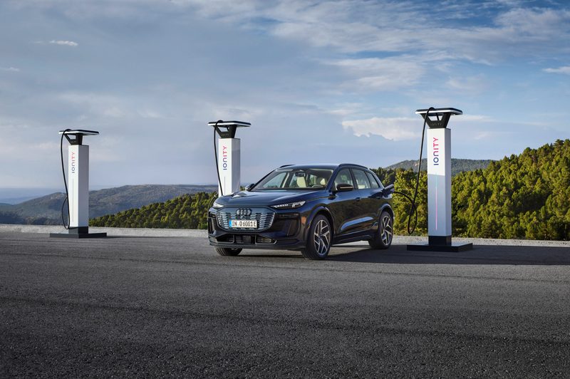 Audi Q6 SUV e-tron quattro -Electric power consumption combined 19.6&ndash;17.0 kWh-100 km.